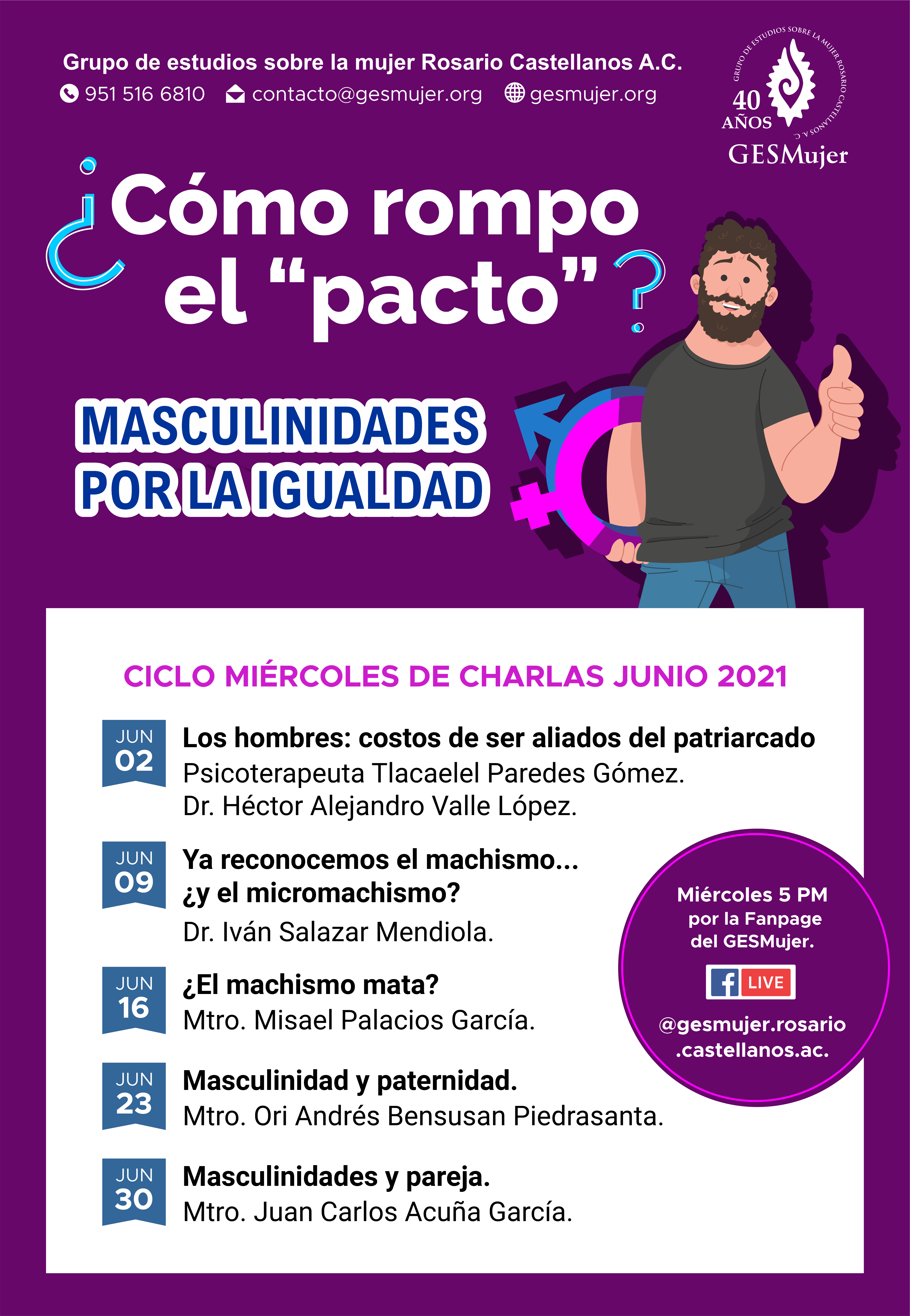 GESMujer Invita Al Ciclo De Videocharlas Sobre Masculinidades Positivas ...